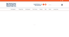 Desktop Screenshot of boykintractor.com