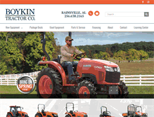 Tablet Screenshot of boykintractor.com